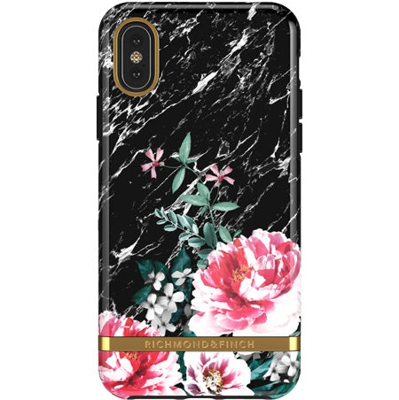 Richmond & Finch Black Flower Mobile Cover - iPhone X/XS