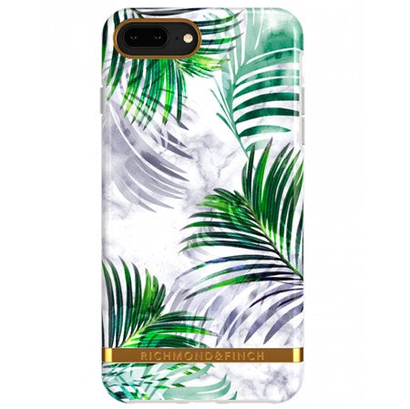 Richmond & Finch White Marble Tropics Mobil Cover - iPhone 8 Plus