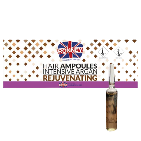 Ronney Hair Ampoules Intensive Argan Rejuvenating 12 x 10 ml