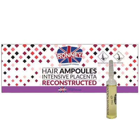 Ronney Hair Ampoules Intensive Plancenta Reconstructed 12 x 10 ml