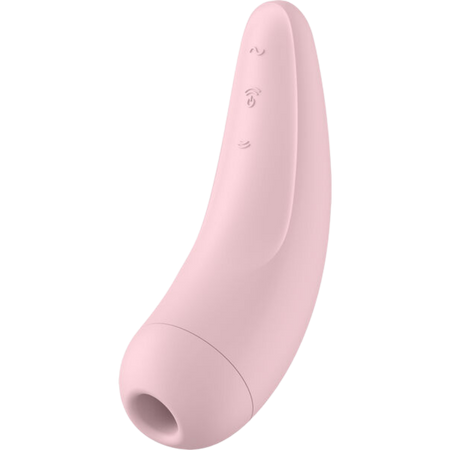 Tillfredsställande kurvig 2+ rosa lufttrycksvibrator