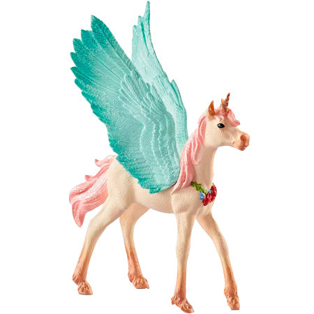 Schleich Bayala dekorierte Einhorn -Pegasus -Fohlen - 70575