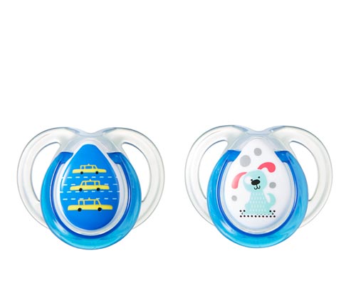 Tommee Tippee 0-6 meses. A qualquer hora da chupeta - azul