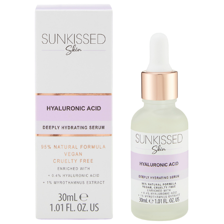 Soro facial de ácido hialurônico da pele SUNKISSED - 30 ml