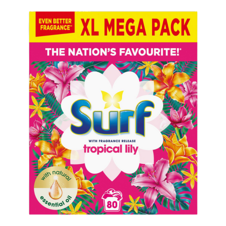 Surf Tropical Lily Vaskepulver - 4kg