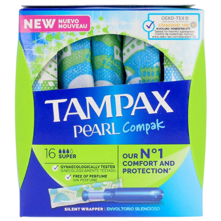 Tampax Pearl Compak Plus Tamponer - 16 PCS