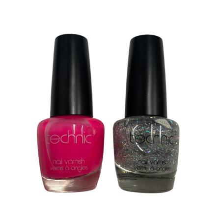 Technischer Nagellack 2x12 ml - Pink & Glitter