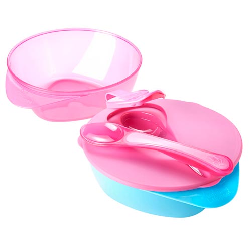 Tommee Tippee Bowl Pink/Orange - 2 pakkaus