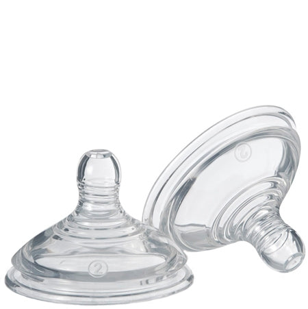 Tommee Tippee mai aproape de natură Tetină de sticlă cu flux mediu - 2 PC -uri