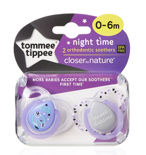 Tommee Tippee CTN 0-6 meses à noite - roxo