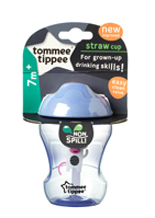 Tommee Tippee Training Straw Cup 7 Monate+ - lila