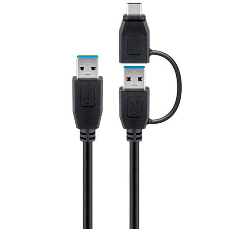 Goobay USB 3.0-Kabel USB-A zu USB-C-Adapter-1 Meter