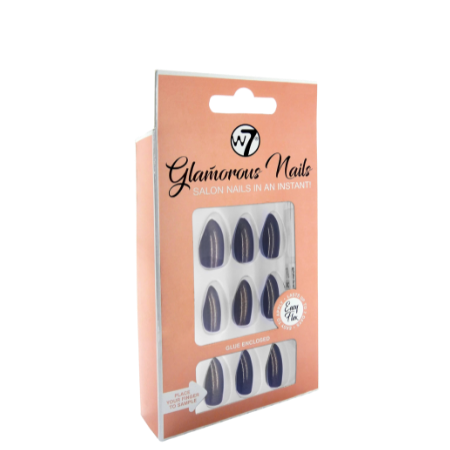 W7 Glamorous Nails Midnight Express - 24 pcs