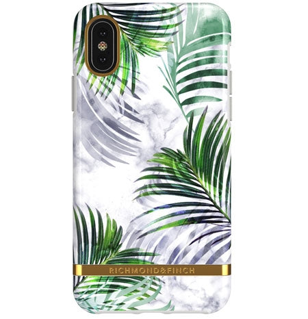 Richmond & Finch White Marmur Tropics Cover - iPhone X/XS