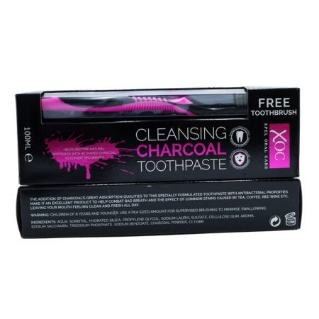 Xoc Charcoal Tandpasta & οδοντόβουρτσα - 100ml